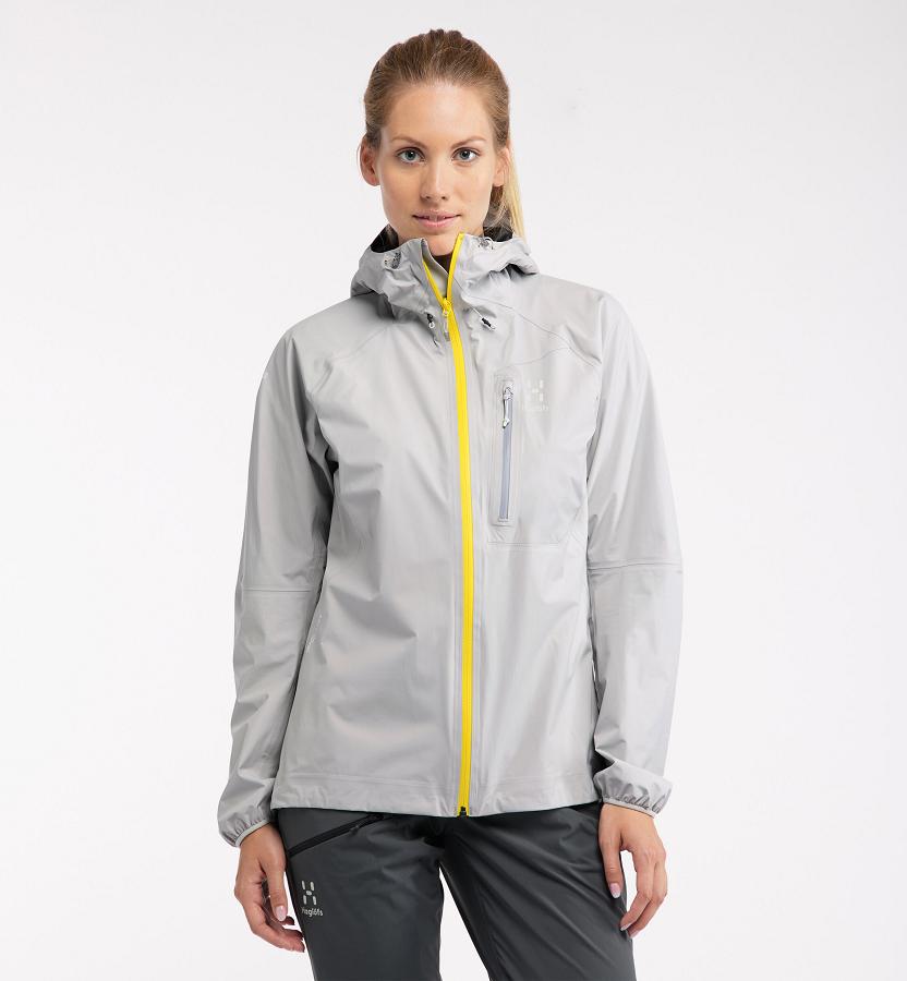 Haglöfs Womens L.I.M Waterproof Jacket Grey New Zealand 79583WVXC